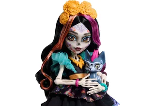 Calaveras - Modepop met huisdier Candelita van Monster High in Skelita – productfoto 3 van 5