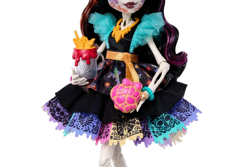 Calaveras - Modepop met huisdier Candelita van Monster High in Skelita – productfoto 4 van 5