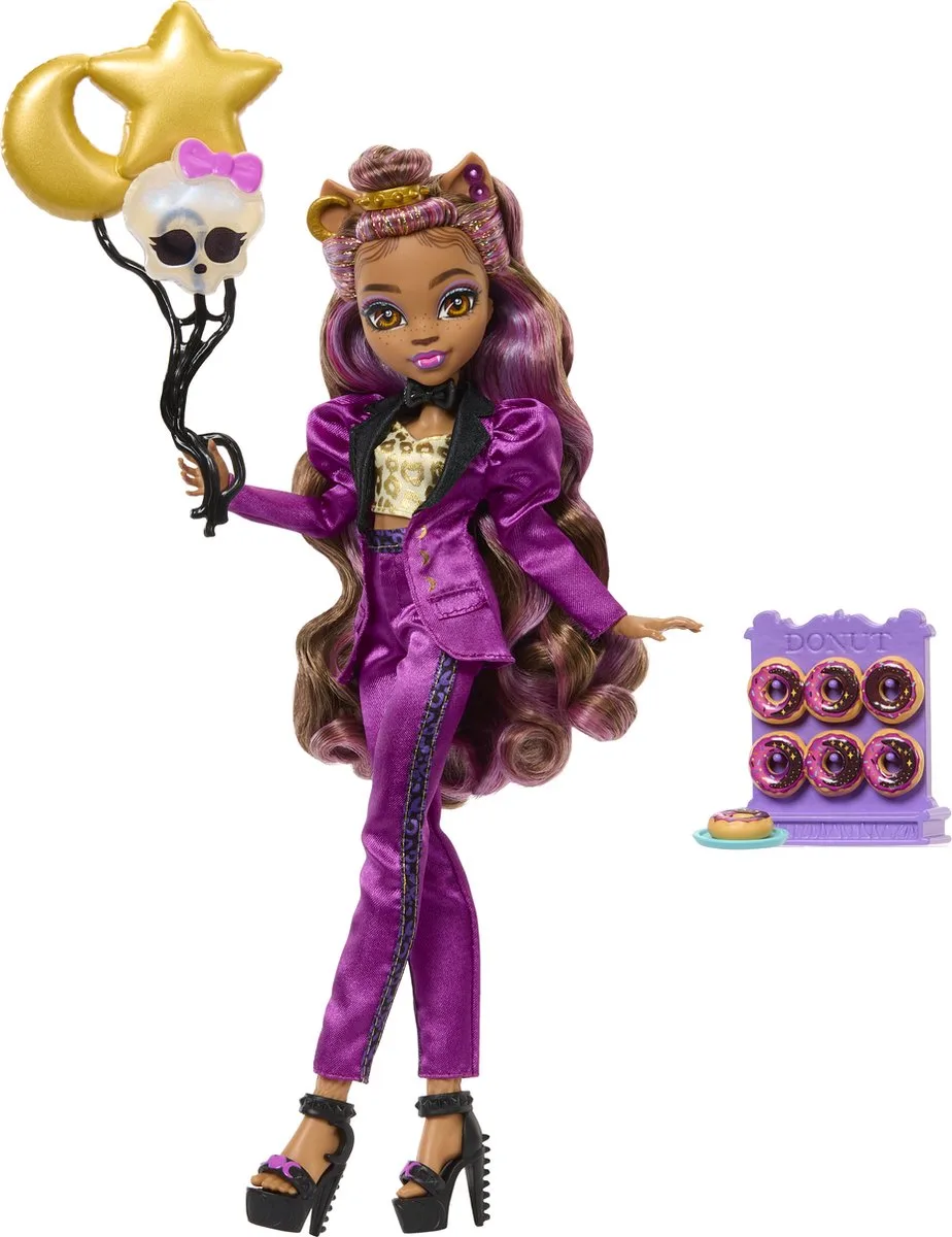 Mattel Games Monster High Clawdeen Wolf Monsterbal Feestjurk Roze Kinderen de Monster High en Multicolore – photo du produit