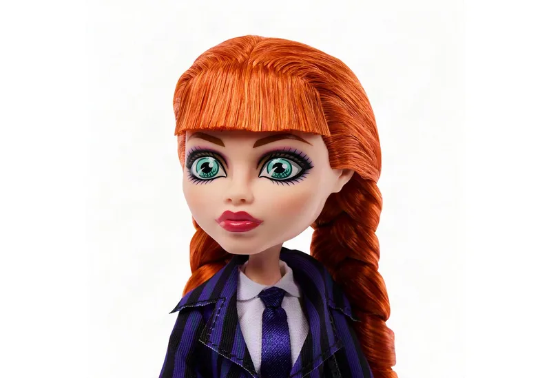 x Wednesday verzamelpop - met paars uniform en accessoires by Monster High in Agnes DeMille – product photo 4 of 5