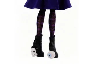 x Wednesday verzamelpop - met paars uniform en accessoires by Monster High in Agnes DeMille – product photo 5 of 5