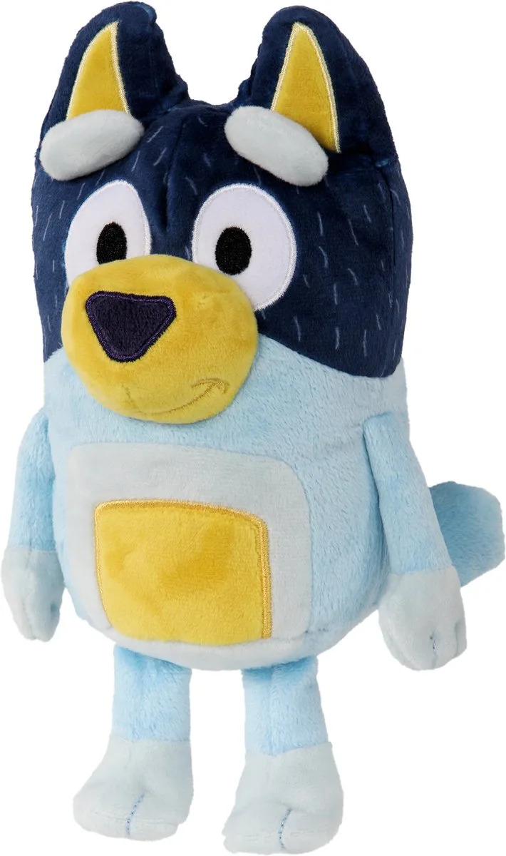 BLUEY - Kleine pluchen Bandit Knuffel de Moose Toys en Bleu, Blanc – photo du produit