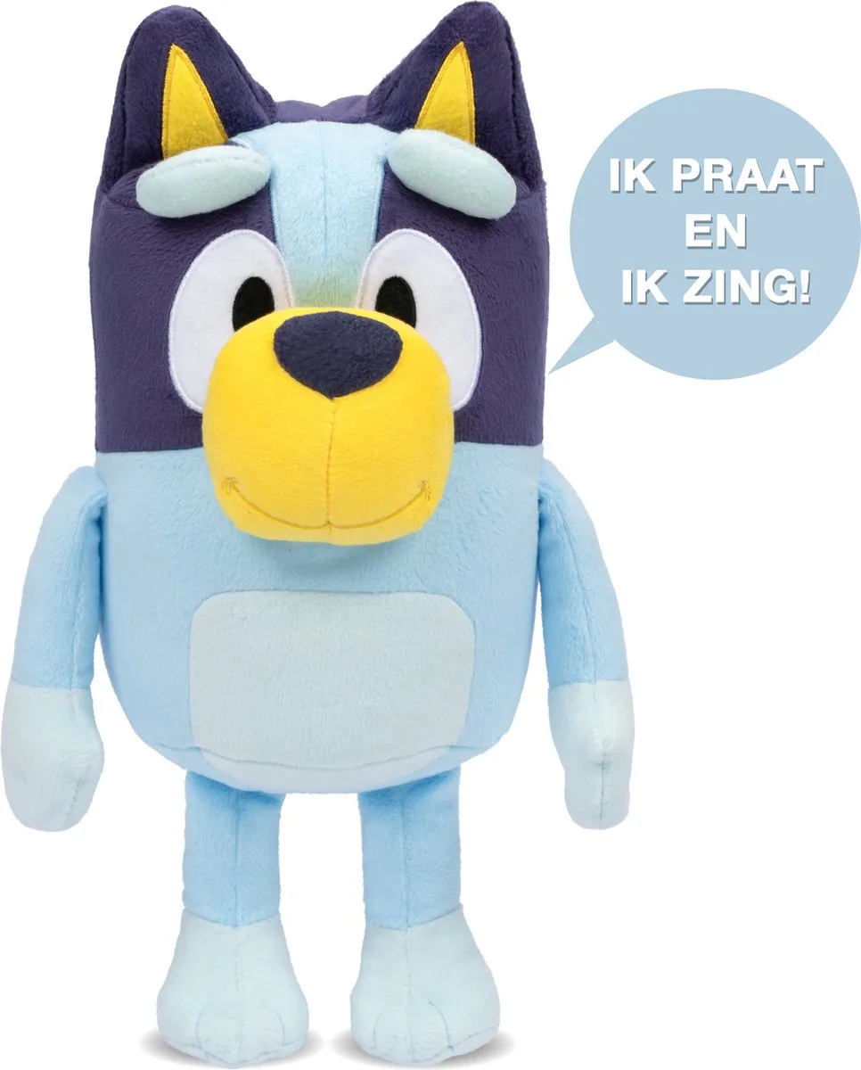 BLUEY - Pratende Bluey - Interactieve pluchen knuffel by Moose Toys in Blue – product photo