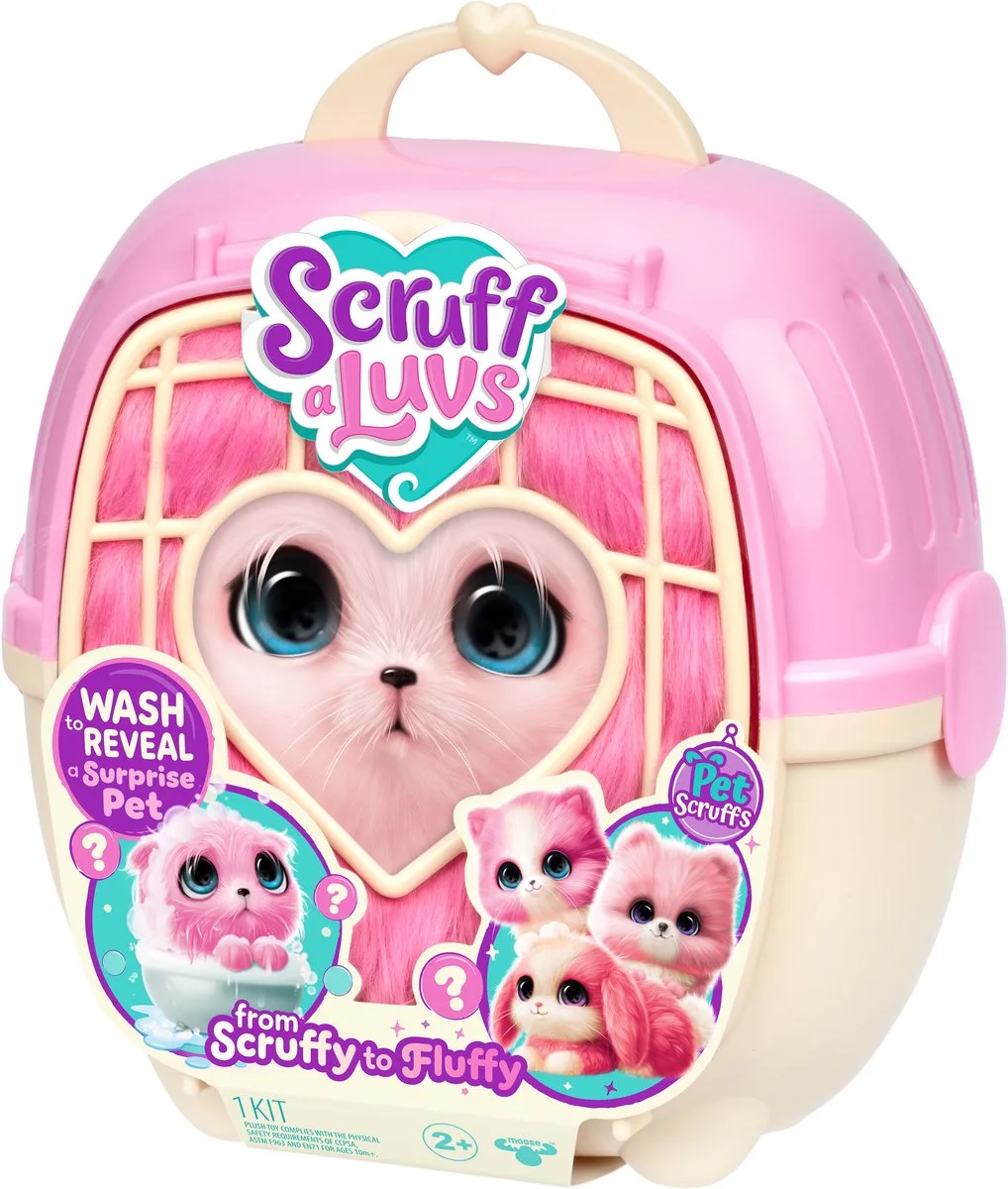 Scruff-a-luv Scruffaluvs Pink 30637 Bamse fra Moose Toys i Lyserød – produktbillede