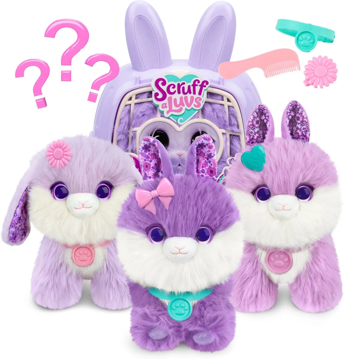 Scruff-a-luv Bunny Pet (30658) Bamse fra Moose Toys i Lilla – produktbillede