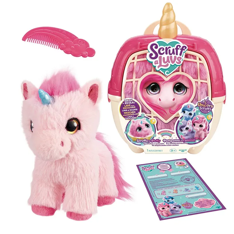 Scruff a Luvs - Unicorn Mystery Knuffel in Draagmand by Moose Toys in Multicolour – product photo 2 of 6
