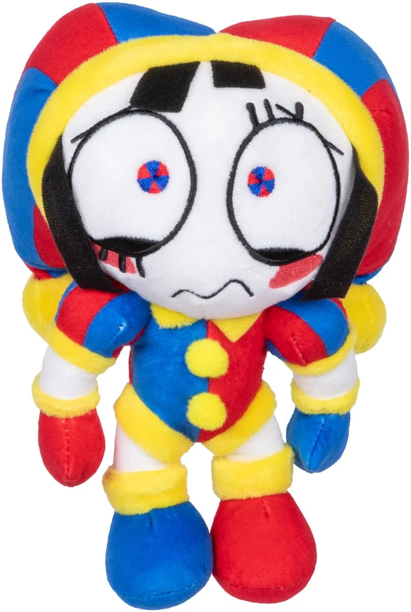 The Amazing Digital Circus - Deluxe Pomni - Pluchen knuffel de Moose Toys en Multicolore – photo du produit