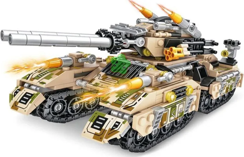 8 in 1 tank - bouwblokken by Mould King in Beige – product photo