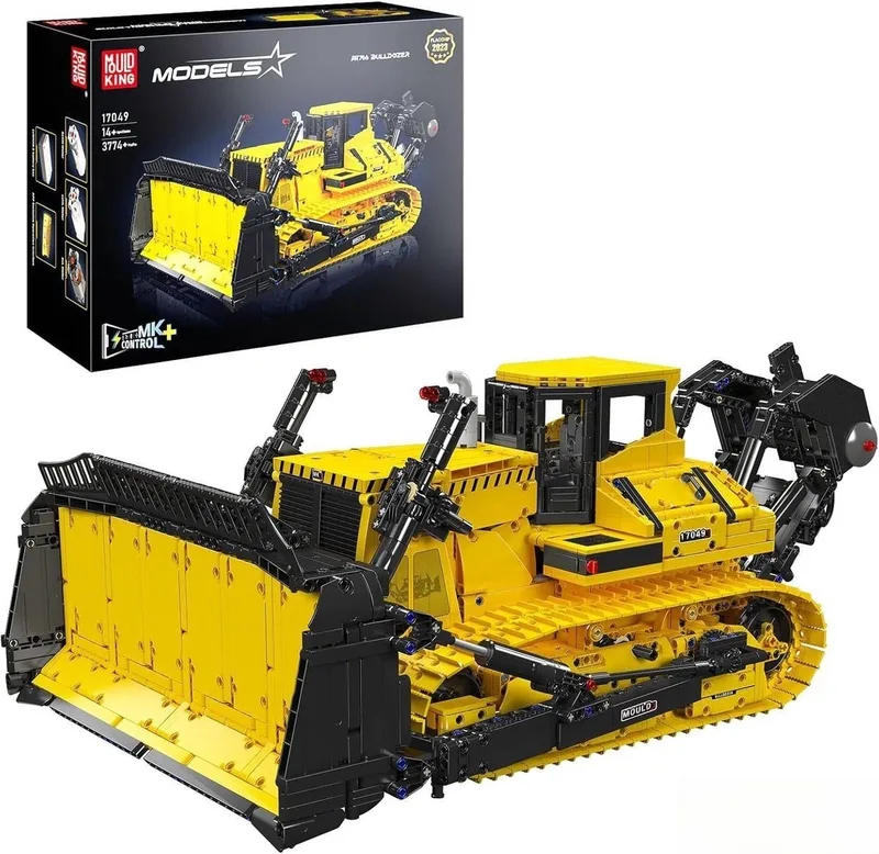 afstandsbediening Liebherr PR766 Bulldozer 17049S de Mould King en Constructie : PR766 Bulldozer, 3935 bouwblokken – photo du produit