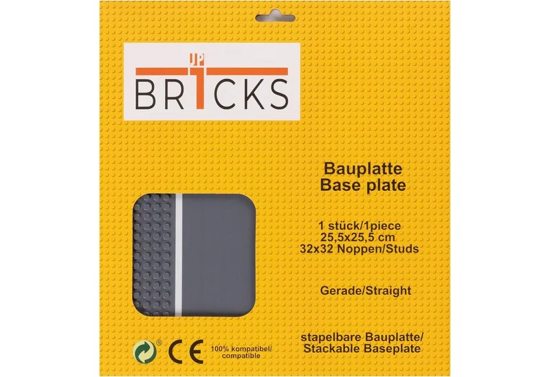 B-00027 Straßenplatte 32 x 32 Gerade Konstruktionsspielsteine de Mould King – photo du produit