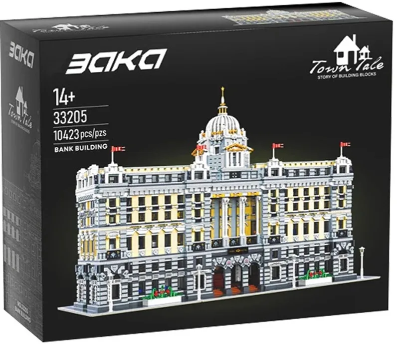 BAKA 33205 Shanghai HSBC Bank met 10423 stuks de Mould King en 33205 – photo du produit