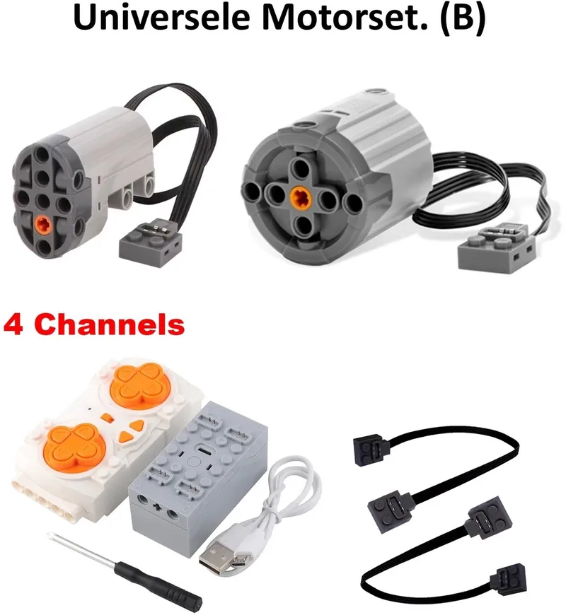 brickparts.nl - Universele Motorset (B) -voor Cada - Mould king - Lego - Reobrix - En de rest van de merken? von Mould King in Set B – Produktfoto