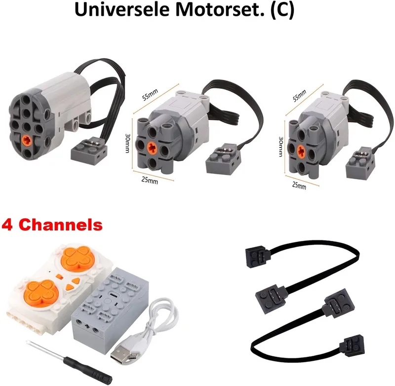 brickparts.nl - Universele Motorset (C) voor - Cada - Mould king - Reobrix - En de rest van de merken? de Mould King en Set C – photo du produit