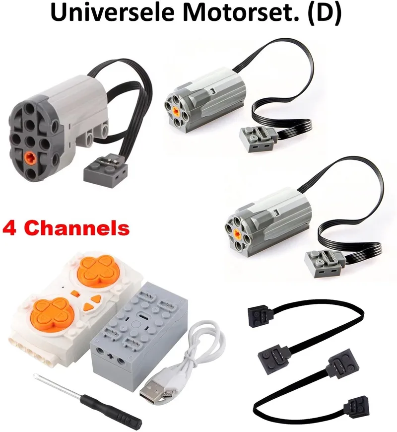 brickparts.nl Universele Motorset. (D) voor - Cada - Mould king - Reobrix - En de rest van de merken? från Mould King i Set D – produktbild