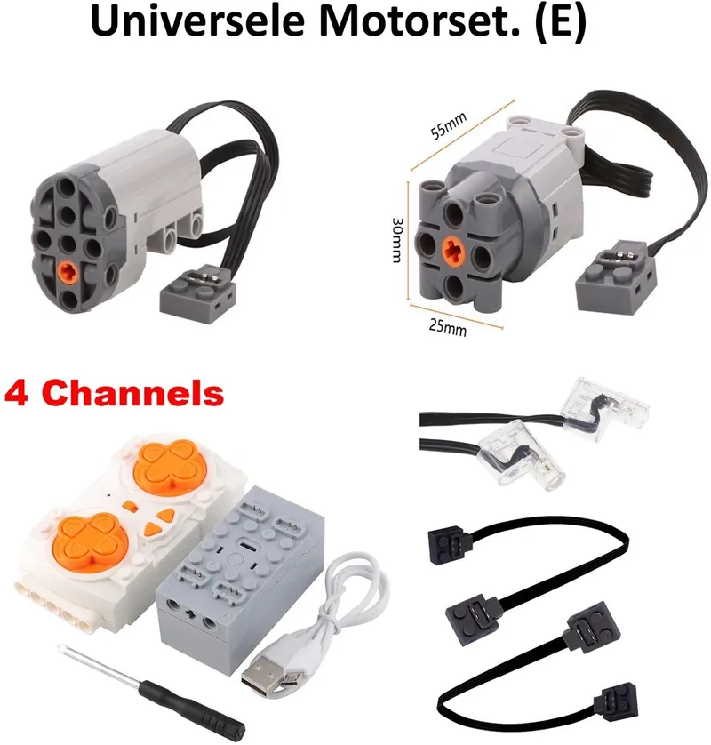 brickparts.nl - Universele Motorset. (E) voor - Cada - Mould king - Reobrix En de rest van de merken? by Mould King in Set E – product photo