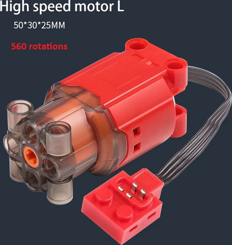 Cada - Power Function L Motor Highspeed 520 rotations is compatibel met het bekende merk. by Mould King in L Motor 560 rotations – product photo