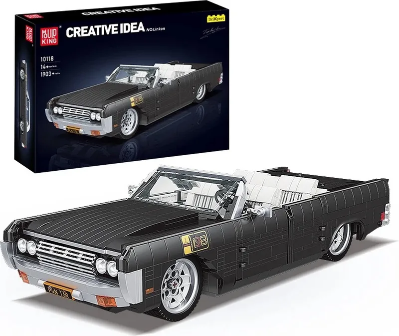 Comnox - Mould King - 1964 Continentale Sportwagen Bouwset - 1903 Stuks - Compatibel met LEGO från Mould King i Zwart – produktbild