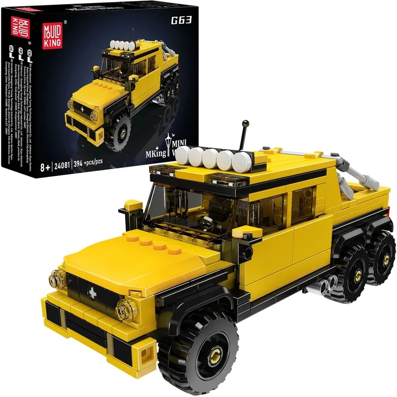 G63 terreinwagen von Mould King in Jaune – Produktfoto