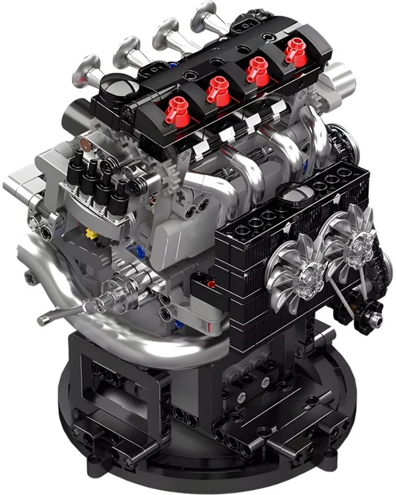 Gemotoriseerde VTEC-motor 10234 by Mould King in Modelbouw : VTEC Motor, 772 bouwblokken – product photo