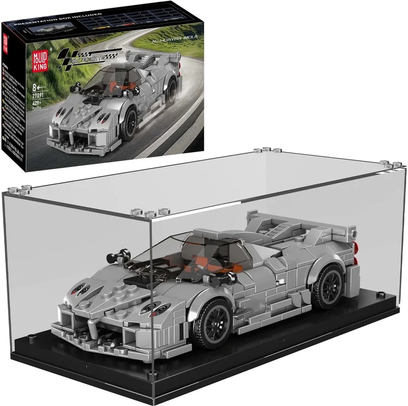 Huayra Imola + Showcase van Mould King in Grijs – productfoto