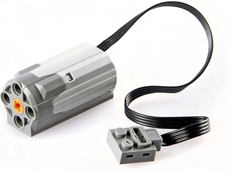 M Motor - Powerfuncties - Compatible met grote merken - is te combineren met technische blokjes motor systeem - by Mould King in Grijs – product photo