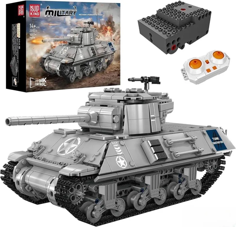M36 Jackson Tank Destroyer van Mould King in M26 PanserTank – productfoto