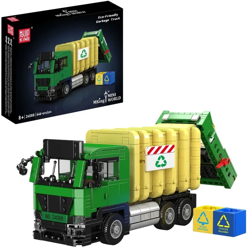 Milieuvriendelijke Vuilniswagen 24088 by Mould King in Multicolore – product photo