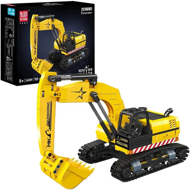 Mini Graafmachine 24089 by Mould King in Jaune et noir – product photo