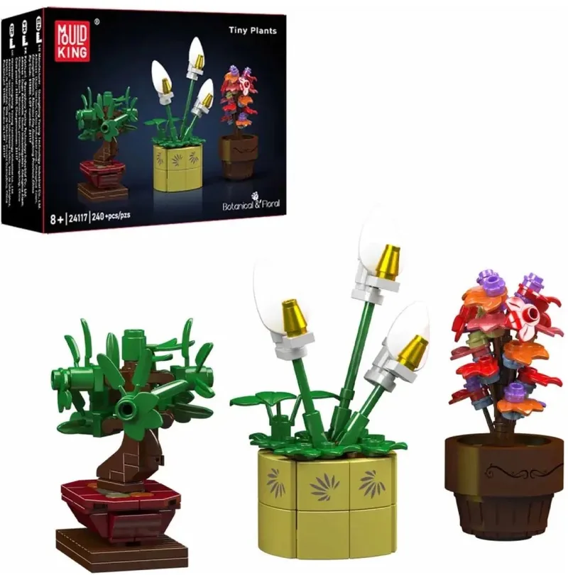 Mini Plantenpotjes Set 24117 de Mould King en Multicolore – photo du produit