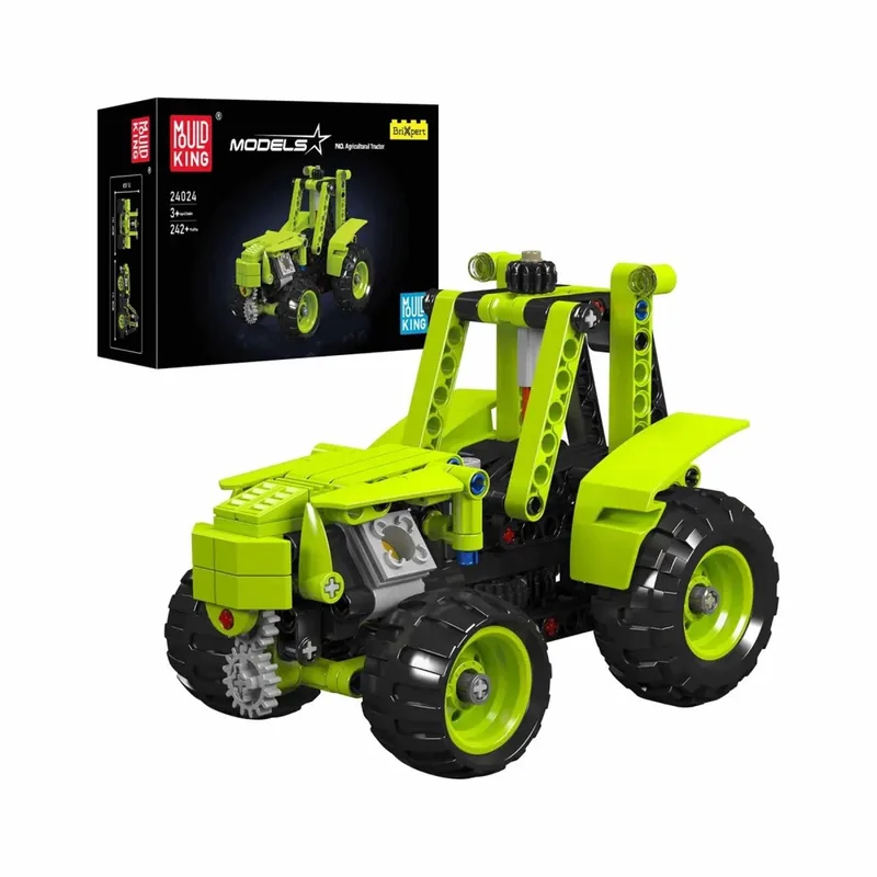 Mini-tractor by Mould King in Vert – product photo