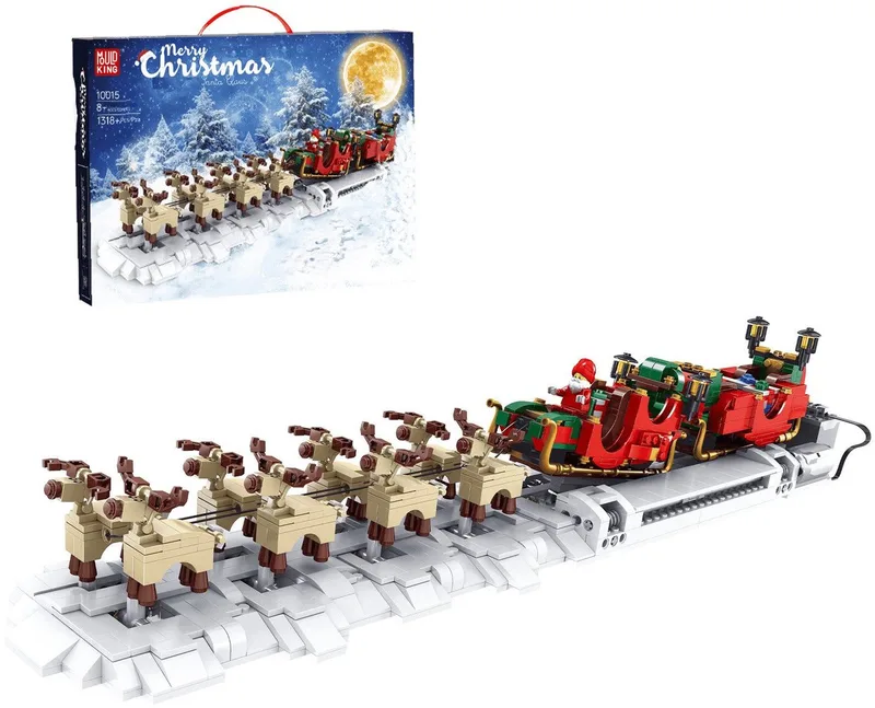 Mould King 10015 kerstslee bouwstenen – 1318 onderdelen de Mould King – photo du produit