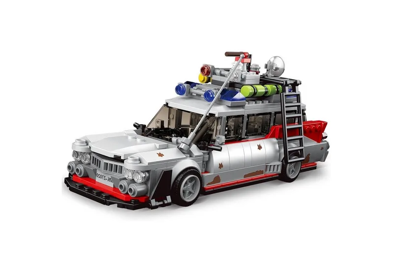 Mould King 10021 - Ghostbus - Ghostbusters Ecto 1 - 603 onderdelen - Compatible met de bekende merken från Mould King i Vit – produktbild 2 av 5