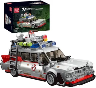 Mould King 10021 - Ghostbus - Ghostbusters Ecto 1 - 603 onderdelen - Compatible met de bekende merken från Mould King i Vit – produktbild 1 av 5