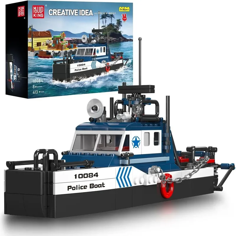 Mould King 10084 Police Boat by Mould King – product photo