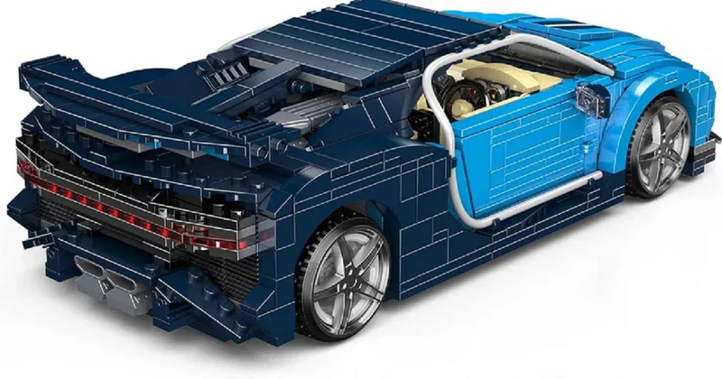 Mould King 10111 Supercar van Mould King in Blauw – productfoto 3 van 5