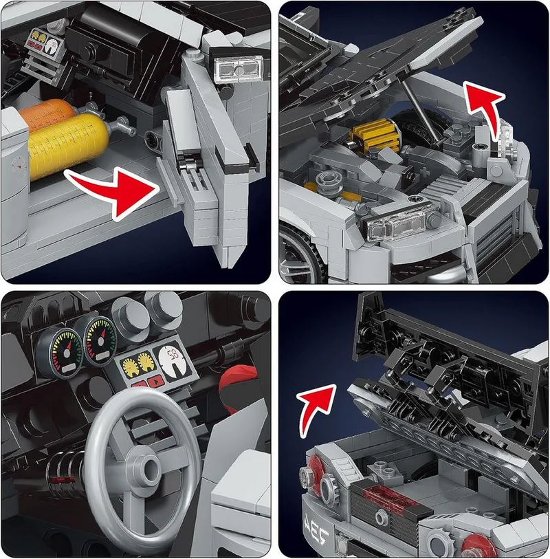 Mould King 10113 Skyline GTR R34 by Mould King in Gris et noir – product photo 4 of 5