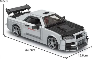 Mould King 10113 Skyline GTR R34 by Mould King in Gris et noir – product photo 5 of 5