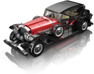 Mould King 10114 Dezenburg Oldtimer bouwset | City speed champions adventure modelbouw | Technische educatief speelgoed volwassenen & kinderen | DIY Retro auto decoratie geschikt voor lego | Bouwdoos met 1308 bouwstenen by Mould King in Racing : Dezenburg Oldtimer, 1308 bouwblokken – product photo 1 of 5