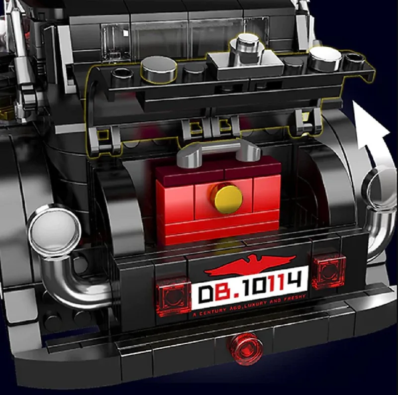 Mould King 10114 Dezenburg Oldtimer bouwset | City speed champions adventure modelbouw | Technische educatief speelgoed volwassenen & kinderen | DIY Retro auto decoratie geschikt voor lego | Bouwdoos met 1308 bouwstenen by Mould King in Racing : Dezenburg Oldtimer, 1308 bouwblokken – product photo 5 of 5