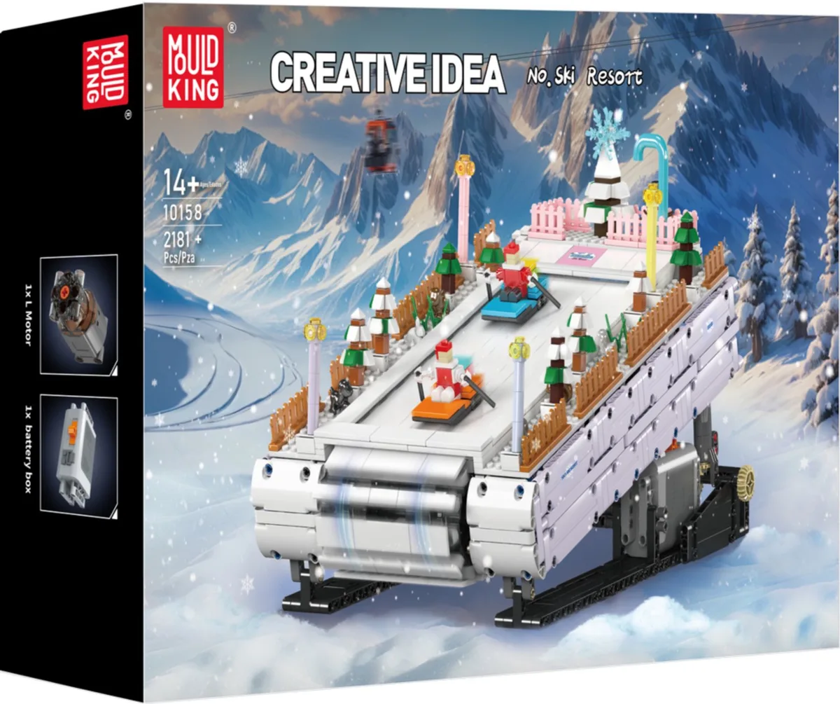 Mould King 10158 Ski Resort - Devices serie - 2181 onderdelen van Mould King in Meerkleurig – productfoto