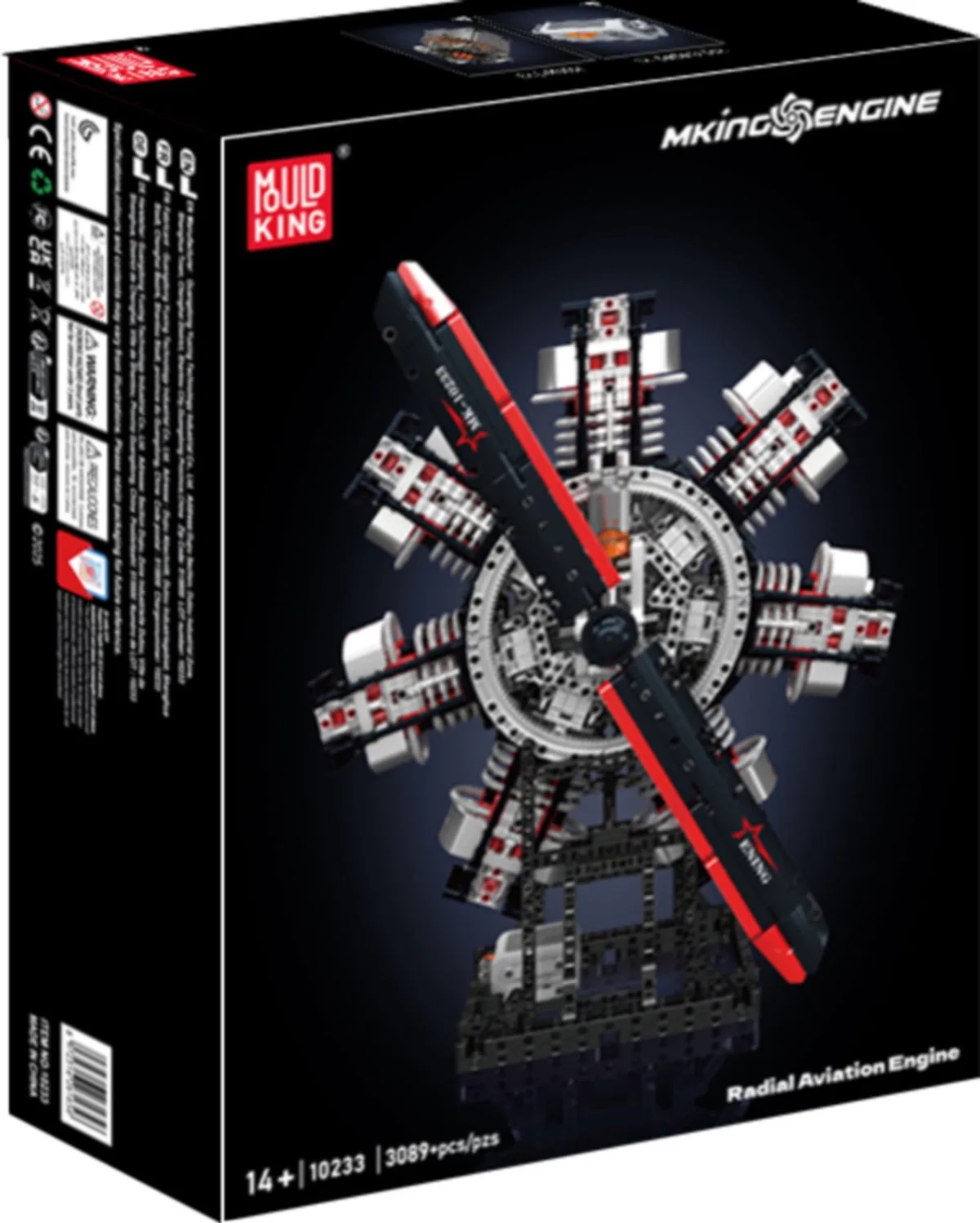 Mould King 10233 Radial Aviation Engine 2 - Engines serie - 3089 onderdelen van Mould King in Meerkleurig – productfoto