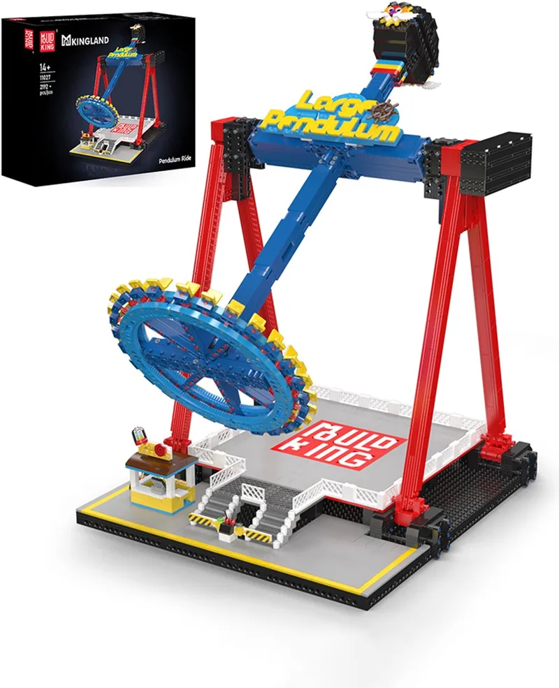 Mould King 11027 – Pendulum Ride Bouwset | 2192 Onderdelen | Kermis Attractie | Gemotoriseerd Pretparkmodel van Mould King in 11027 – productfoto