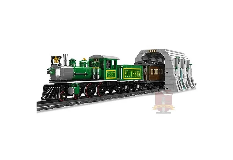 Mould King 12024 - 440 Dampflokomotive mit Tunnel (Mould King) Klemmbausteine Spielbausteine by Mould King – product photo