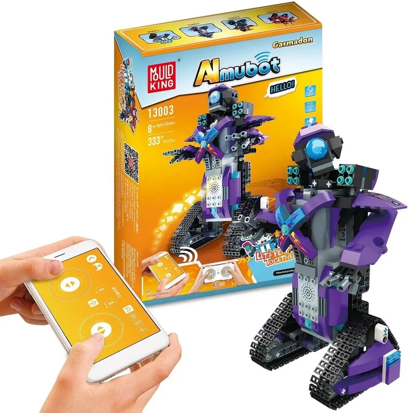 Mould King 13003 APP-versie Robert M3 (Cavalier Purple) AI van Mould King in Blauw – productfoto