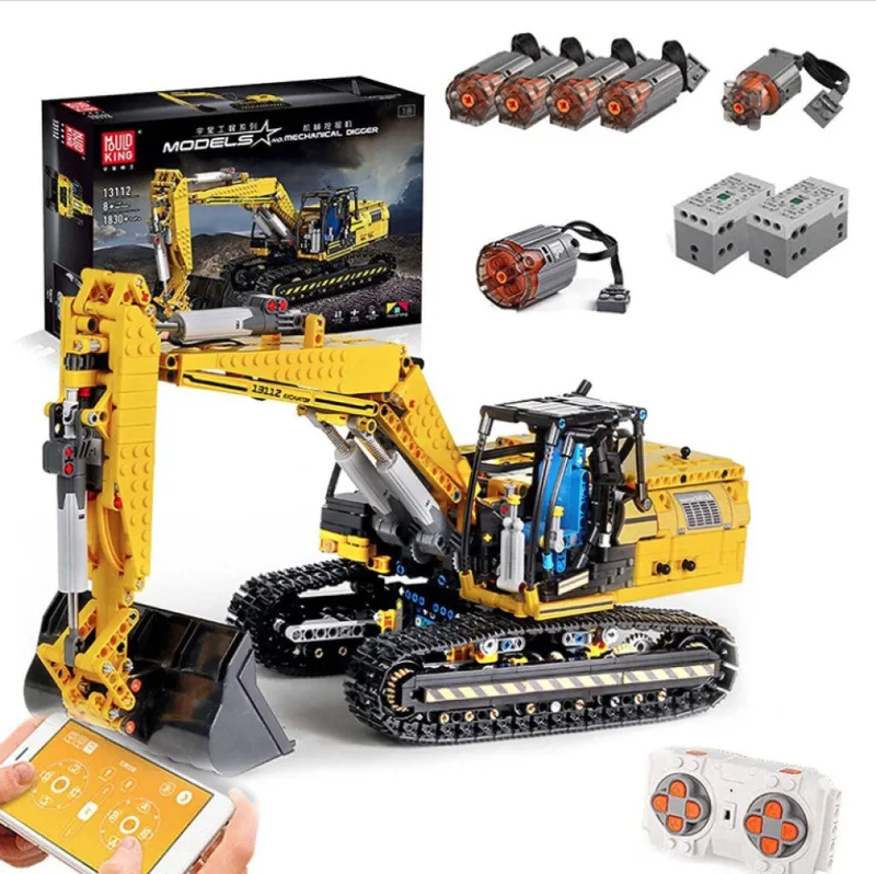 Mould King 13112 Bagger Konstruktions-Spielset, (2169 St) fra Mould King – produktbillede