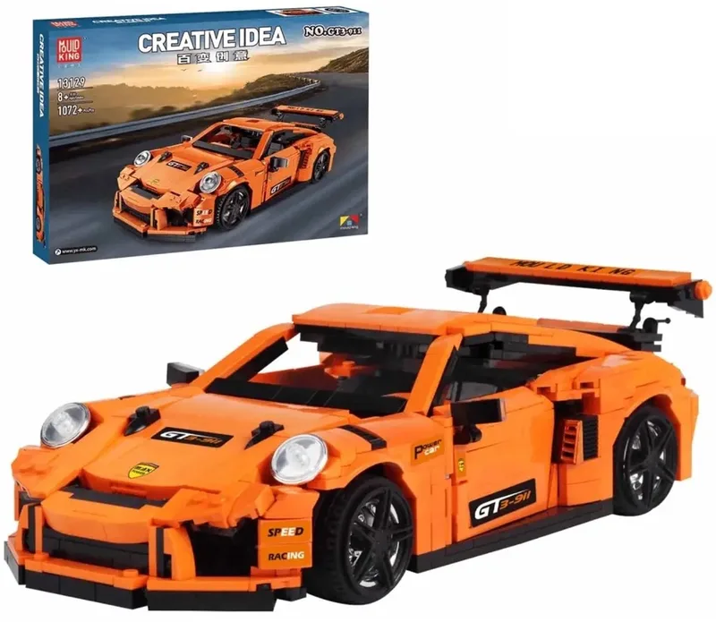 Mould King 13129 GT3-911 van Mould King in Orange – productfoto