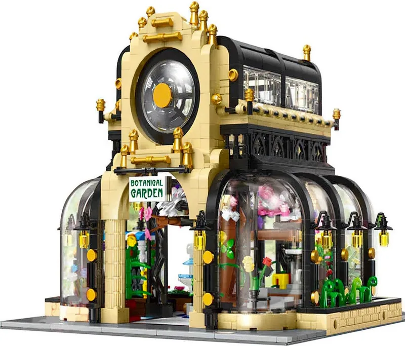 Mould King 16019 Botanische tuin bouwset | Botanical modulair architecture modelbouw | Classic creator STEM educatief speelgoed bouwpakket voor volwassenen | Bloemen winkel verlichtingen niet geschikt voor Lego | Bouwdoos met 2147 bouwstenen by Mould King in Novatown Botanische tuin, 2147 bouwblokken – product photo