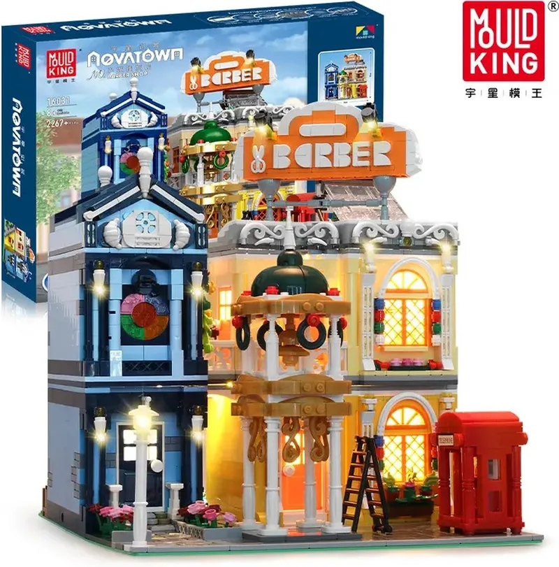 Mould king 16031 Barber shop van Mould King in Brickparts.nl – productfoto