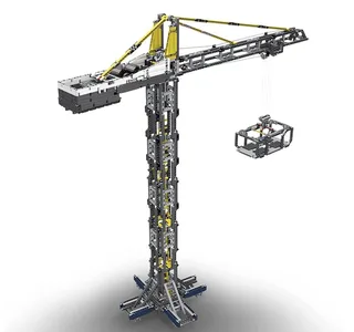 Mould King 17004 - Toren Kraan (RC) - Bestuurbaar - Past op bekende merken - 1797 onderdelen - Speelgoed van Mould King in Grijs. – productfoto 3 van 5