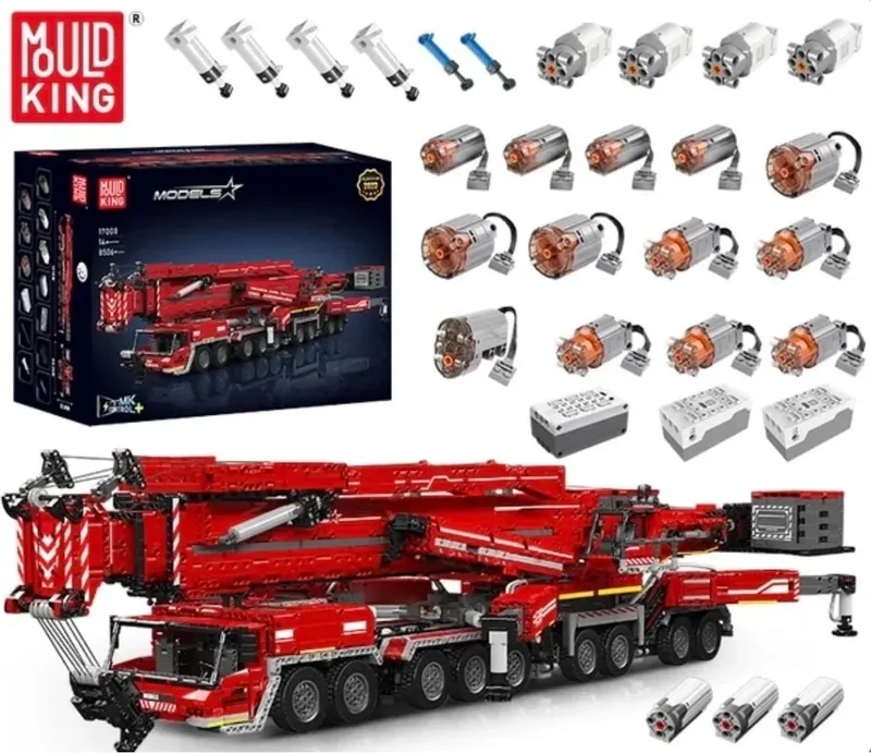 Mould King -17008 - Nieuwste versie - Liebherr Kraan - Nieuwste Model - 8506 onderdelen - DIY - Vlaggenschip - is compatibel met het bekende merk de Mould King en 17008 – photo du produit